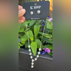 NWT RSVP Necklace and Earring Set